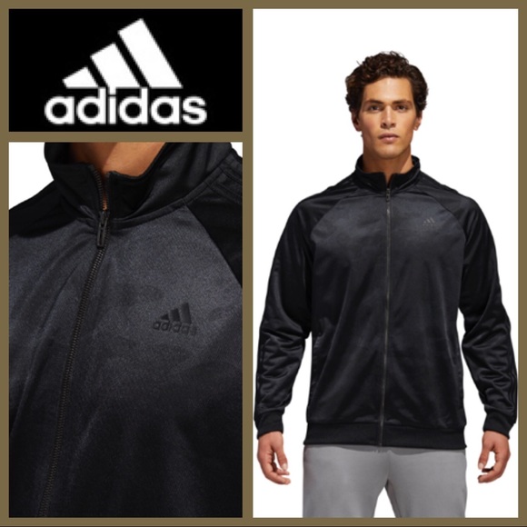 adidas black camo jacket